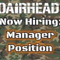Now Hiring: Manager Position!