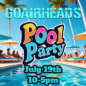 Pool Party: 7/19, 10-5pm