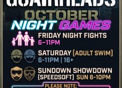 Night Games: Every Fri/Sat/Sun night through October!